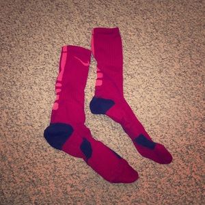 Pink Nike Dri-Fit Elite Socks